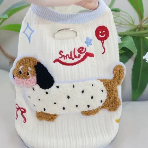 Summer Pet Vest Cute Dog Clothes Cat Undershirt Thin Breathable Bichon Chihuahua Dachshund Dog Clothing Girl Dog Outfit Cat Vest