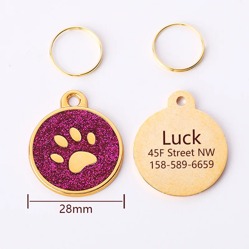 Personalized Dog Tag Free Engraving Pet Id Tags Customized Anti-Lost Dog Name Tag Puppy Collar Pendant Keychain Dog Accessories - Image 6