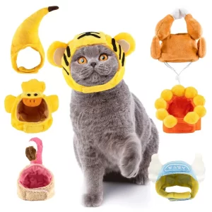 Winter Pet Warm Dog Hat Cute Animal Autumn Funny Dog Hat Fleece Dog Costume Puppy Kitten Cap Party Festival Dog Accessories