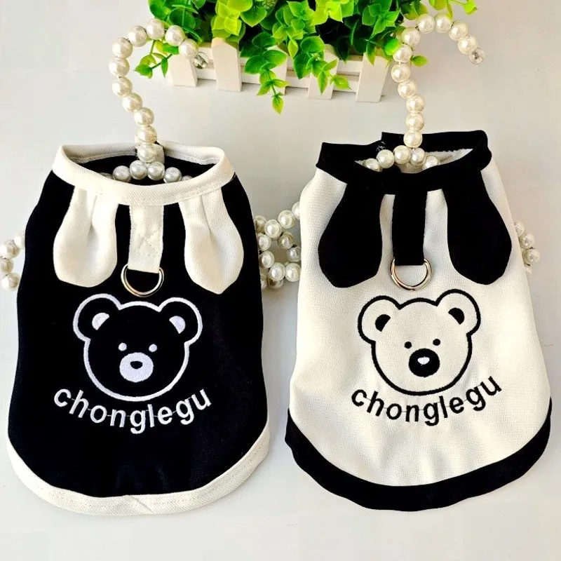 Puppy Vest for Small Dogs Summer Pet Clothes Cute Dog Undershirt Chihuahua Bichon Dog Cooling Shirt Ragdoll Blue Cat Costume