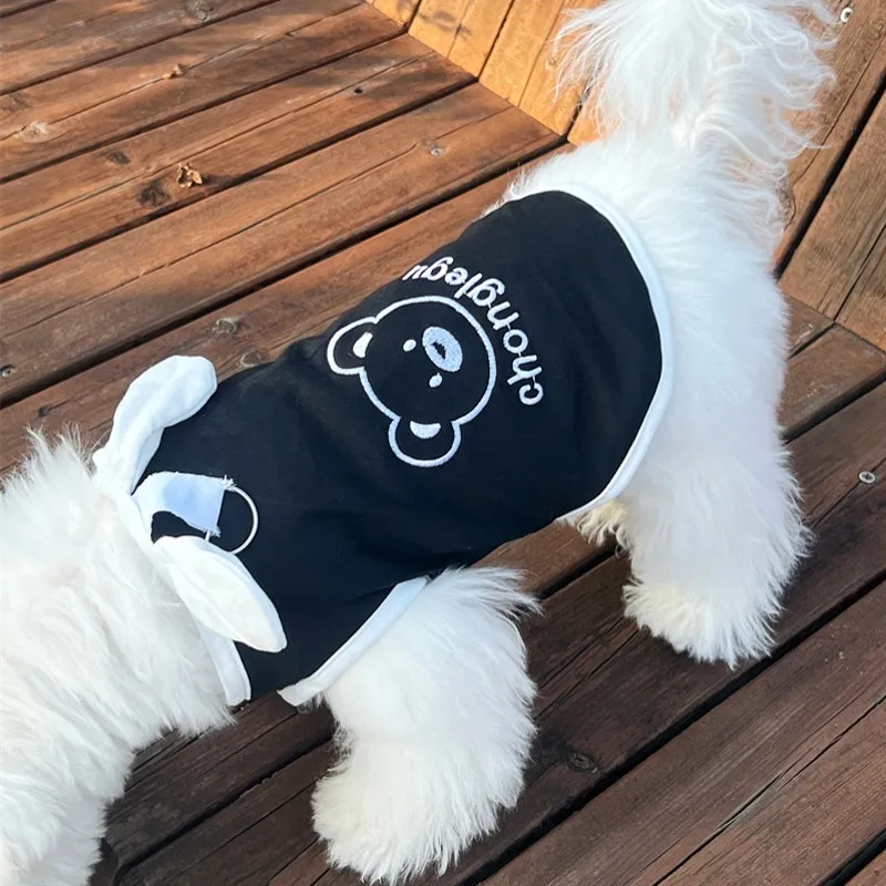 Puppy Vest for Small Dogs Summer Pet Clothes Cute Dog Undershirt Chihuahua Bichon Dog Cooling Shirt Ragdoll Blue Cat Costume - Image 3